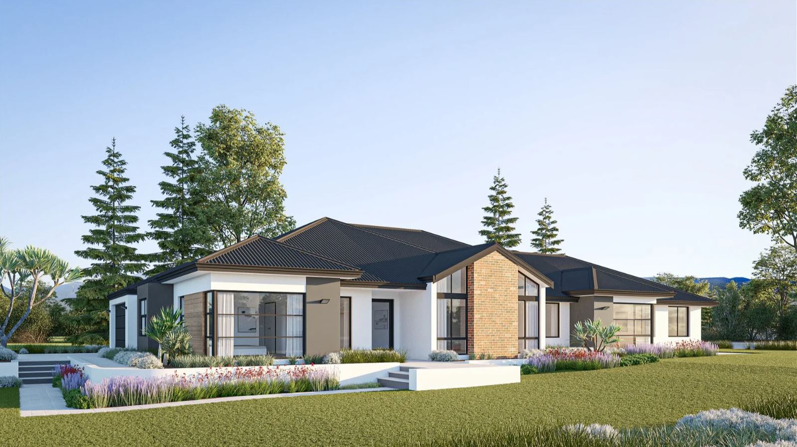 Contemporary farmhouse designs in Perth by Plunkett Homes